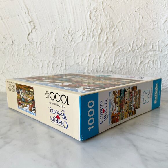 Charles Wysocki Pete's Gambling Hall 1000 Piece Jigsaw Puzzle Buffalo Games NEW - Picture 4 of 5